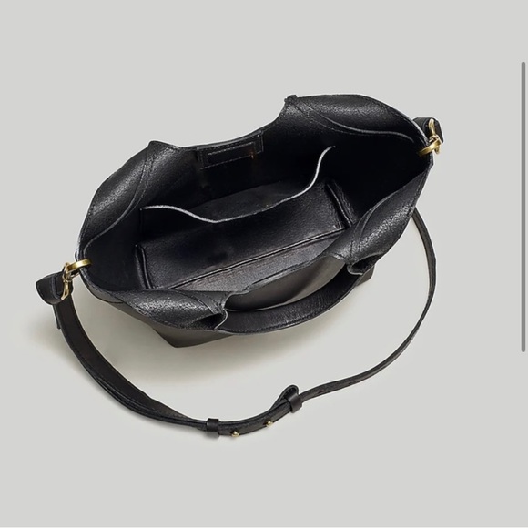 NWOT Madewell The Mini Sydney Cutout Tote in Leather black - Picture 3 of 4